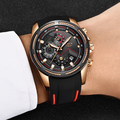 LIGE New Mens Watches Top Luxury Brand Men Unique Sports Watch Men's Quartz Date Clock Waterproof Wrist Watch Relogio Masculino