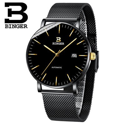 Switzerland BINGER Mens Watches Luxury Brand automatic mechanical Men Watch Sapphire Male Japan Movement reloj hombre B-5081M-12