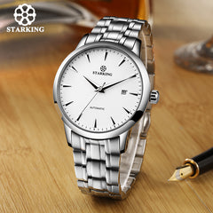 STARKING Original Brand Watch Men Automatic Self-wind Stainless Steel 5atm Waterproof Business Men Wrist Watch Timepieces AM0184