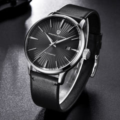 PAGANI DESIGN Brand Watch Men Automatic Mechanical Wristwatches Mens Leather Waterproof Watches New Men's Clock relojes hombre
