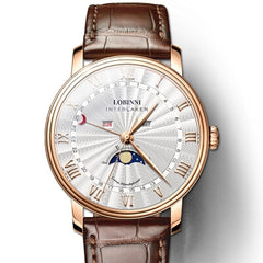 LOBINNI Men Watches Switzerland Luxury Brand Watch Men Sapphire Waterproof Moon Phase reloj hombre Japan Miyota Movement L3603M