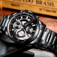 CADISEN 2019 Watch Men Top Brand Luxury Military Army Sports Casual Waterproof Mens Watches Quartz Stainless Steel Wristwatch