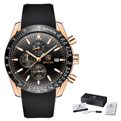 Men Watch BENYAR Top Brand Luxury Full Steel Business Quartz Watch Men Casual Waterproof Sports Watches Clock Relogio Masculino