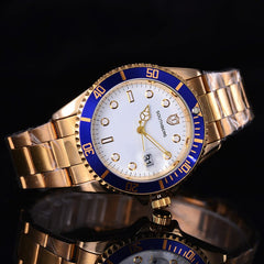 2017 SOUTHBERG  Luxury Fashion Mens Watches Quartz Steel  Top Brand Green Wrist Watch For Man relogio masculino