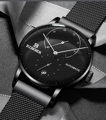 Switzerland BINGER Men's Watches Luxury Brand Automatic Mechanical Men Watch Sapphire Male Japan Movement reloj hombre B1187-0