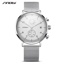 2019 SINOBI New Multifunction Men Watch Fashion DIY Luminous Quartz Watch For Men Male Casual Sport Chronograph Stop Watch Clock