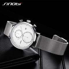 2019 SINOBI New Multifunction Men Watch Fashion DIY Luminous Quartz Watch For Men Male Casual Sport Chronograph Stop Watch Clock