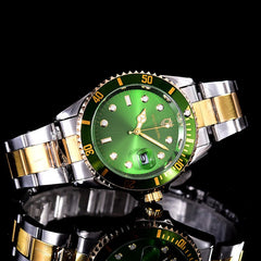 2017 SOUTHBERG  Luxury Fashion Mens Watches Quartz Steel  Top Brand Green Wrist Watch For Man relogio masculino