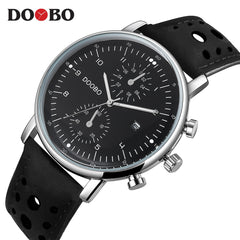 DOOBO Men Watches Top Brand Luxury Gold Male Watch Fashion Leather Strap Casual sport Wristwatch With Big Dial Drop Shipping