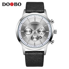 DOOBO Men Watches Top Brand Luxury Gold Male Watch Fashion Leather Strap Casual sport Wristwatch With Big Dial Drop Shipping