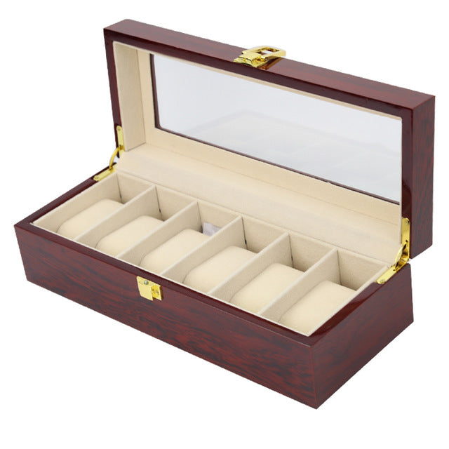 LISM Luxury Wood Storag Boxes 2/3/5/6/10/12/20 Watches Boxes Display Watch Box Jewelry Case Organizer Holder Promotion Boxes
