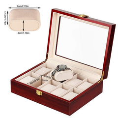 Luxury 2 3 5 12 Grids PU Leather Watch Box Case Collector Holder Organizer For Clock Watches Jewelry Display Storage Boxes D40