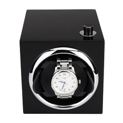 LISM  Auto Silent Watch Winder Irregular Shape Transparent Cover Wrist watch Box with EU/US/UK Plug Luxury Box Automatic Watch