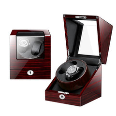 M&Q 2+0 Hot sell Mabuchi motor watch storage display rotating wooden automatic watch winder