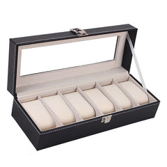 Window Organizer Box for Save 6 Wrist Watches