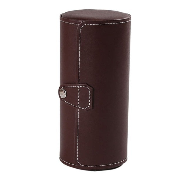 Luxury Watch Display Gift Box Case Roll 3 Slot Wristwatch Necklace Bracelet Jewelry PU Leather Box Storage Travel Pouch
