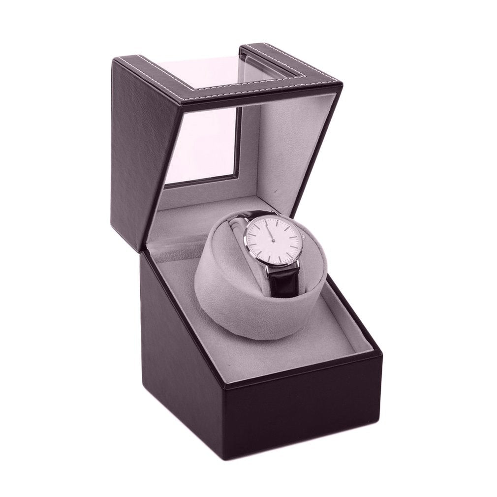 EU/UK/US/AU Storage Organizer Display Casket Motor Shaker Holder Automatic Mechanical Watch Winder Box Winding Case Holder