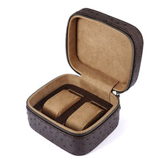 LELADY Luxury Watch Box 2 Grids High Quality PU Leather Watch Stand Case Bracelet Holder Boxes Stoagre Box for Clock Watches