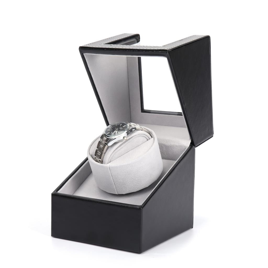 Automatic Watch Winder Box Case Holder Mechanical Watch Display Organizer EU/US/AU/UK Plug Luxury Motor Shaker PU Leather Mini