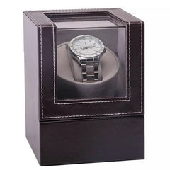 Automatic Watch Winder Box Case Holder Mechanical Watch Display Organizer EU/US/AU/UK Plug Luxury Motor Shaker PU Leather Mini