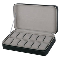 2/6/10/12 Girds Leather/Carbon Fiber Luxury Watch Box Jewelry Storage Box Watch Organizer for Rings Bracelet Display Holder Case