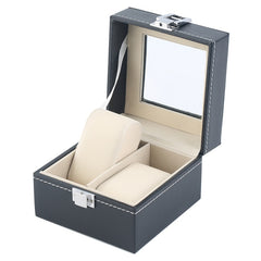 2/6/10/12 Girds Leather/Carbon Fiber Luxury Watch Box Jewelry Storage Box Watch Organizer for Rings Bracelet Display Holder Case