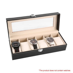 Wooden/Leather 8/10/12 Grids Watch Display Sunglass Case Durable Packaging Holder Jewelry Collection Storage Organizer Box