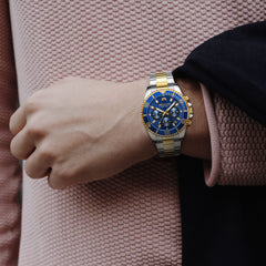 MEGALITH Luxury Top Brand Men Watch Sport Waterproof Date Chronograph Quartz Watches Men Stainless Steel Wristwatches Clock