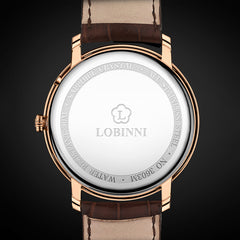 LOBINNI Men Watches Switzerland Luxury Brand Watch Men Sapphire Waterproof Moon Phase reloj hombre Japan Miyota Movement L3603M