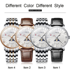 LOBINNI Men Watches Switzerland Luxury Brand Watch Men Sapphire Waterproof Moon Phase reloj hombre Japan Miyota Movement L3603M