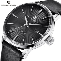 PAGANI DESIGN Brand Watch Men Automatic Mechanical Wristwatches Mens Leather Waterproof Watches New Men's Clock relojes hombre