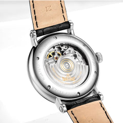 2019 Reef Tiger/RT Fashion Casual Watch Leather Strap Skeleton Automatic Watch Men Blue Designer Watches Gift for Men RGA1617