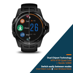 New Flagship Zeblaze THOR 5 Dual System Hybrid Smartwatch 1.39" AOMLED Screen 454*454px 2GB+16GB 8.0MP Front Camera Smart watch