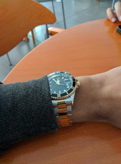 2017 SOUTHBERG  Luxury Fashion Mens Watches Quartz Steel  Top Brand Green Wrist Watch For Man relogio masculino