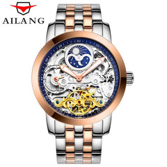 AILANG 2017 New Luxury Casual Clock Men Automatic Watch Skeleton Business Watch Mechanical Relogio Male Montre Watch Mens Reloje