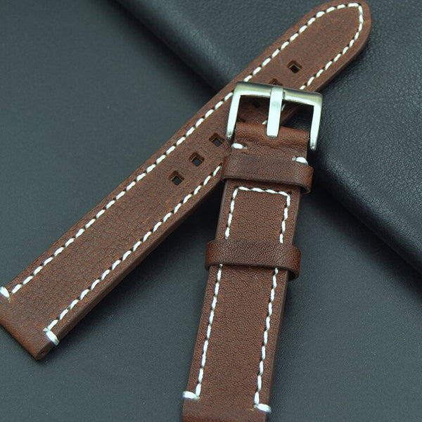 high quality Calf Leather Watch Band 18 19 20 21 22mm Men's fashion Watch Strap For Omega Victorinox Certina Blancpain Iwc Seiko