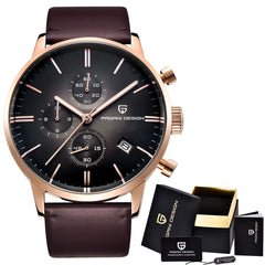 PAGANI design luxury Top Brand simple Chronograph stainless steel Men's Watch Military Quartz Wrist Watches Dress Clock Male