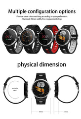 L7 ECG PPG Smart Watch with Electrocardiograph Ecg Display,holter Ecg Heart Rate Monitor Blood Pressure Smartwatch PK N58