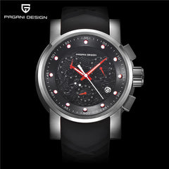 Mens Watches Top Luxury Brand PAGANI DESIGN Sport Military Quatz Watch Silicone Strap Chronograph Waterproof Men's Wrist watch