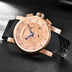 Mens Watches Top Luxury Brand PAGANI DESIGN Sport Military Quatz Watch Silicone Strap Chronograph Waterproof Men's Wrist watch