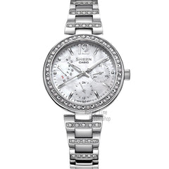 Casio watch Swarovski Crystal women watches top brand luxury set ladies watch women 50mWaterproof Quartz Sport clock reloj mujer