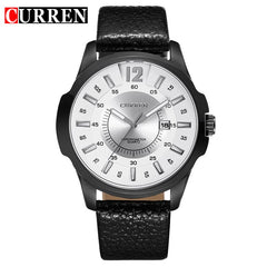 CURREN Mens Watches Top Luxury Brand Leather Starp Men's Quartz Date Clock Men Fashion Business Wrist Watch Relogio Masculino