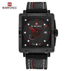 NAVIFORCE Men Quartz Sports Watches Fashion Top Brand Leather Strap Creative Waterproof Wristwatches Man Clock Relogio Masculino