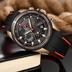 LIGE New Mens Watches Top Luxury Brand Men Unique Sports Watch Men's Quartz Date Clock Waterproof Wrist Watch Relogio Masculino
