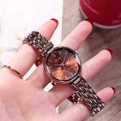 Luxury Purple Diamond Dial Women Watches Ladies Elegant Casual Quartz Watch Woman Dress Watches Clock Women relojes para mujer