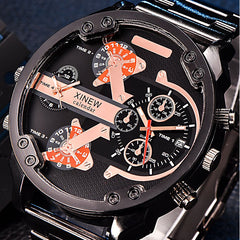 2019 Reloj Fashion Men's Luxury Watch Stainless Steel Sport Analog Quartz Mens  Clock Wristwatch Relogio Masculino zegarek meski