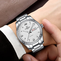 Carnival watch men's mechanical watch automatic movement date stainless steel watch clock