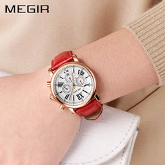 MEGIR Fashion Women Bracelet Watches Top Brand Luxury Ladies Quartz Watch Clock for Lovers Relogio Feminino Sport Wristwatches