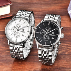 PAGANI design luxury Top Brand simple Chronograph stainless steel Men's Watch Military Quartz Wrist Watches Dress Clock Male