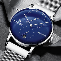 Switzerland BINGER Men Watch Luxury Brand Automatic Mechanical Mens Watches Sapphire Male Japan Movement reloj hombre B-1187-16